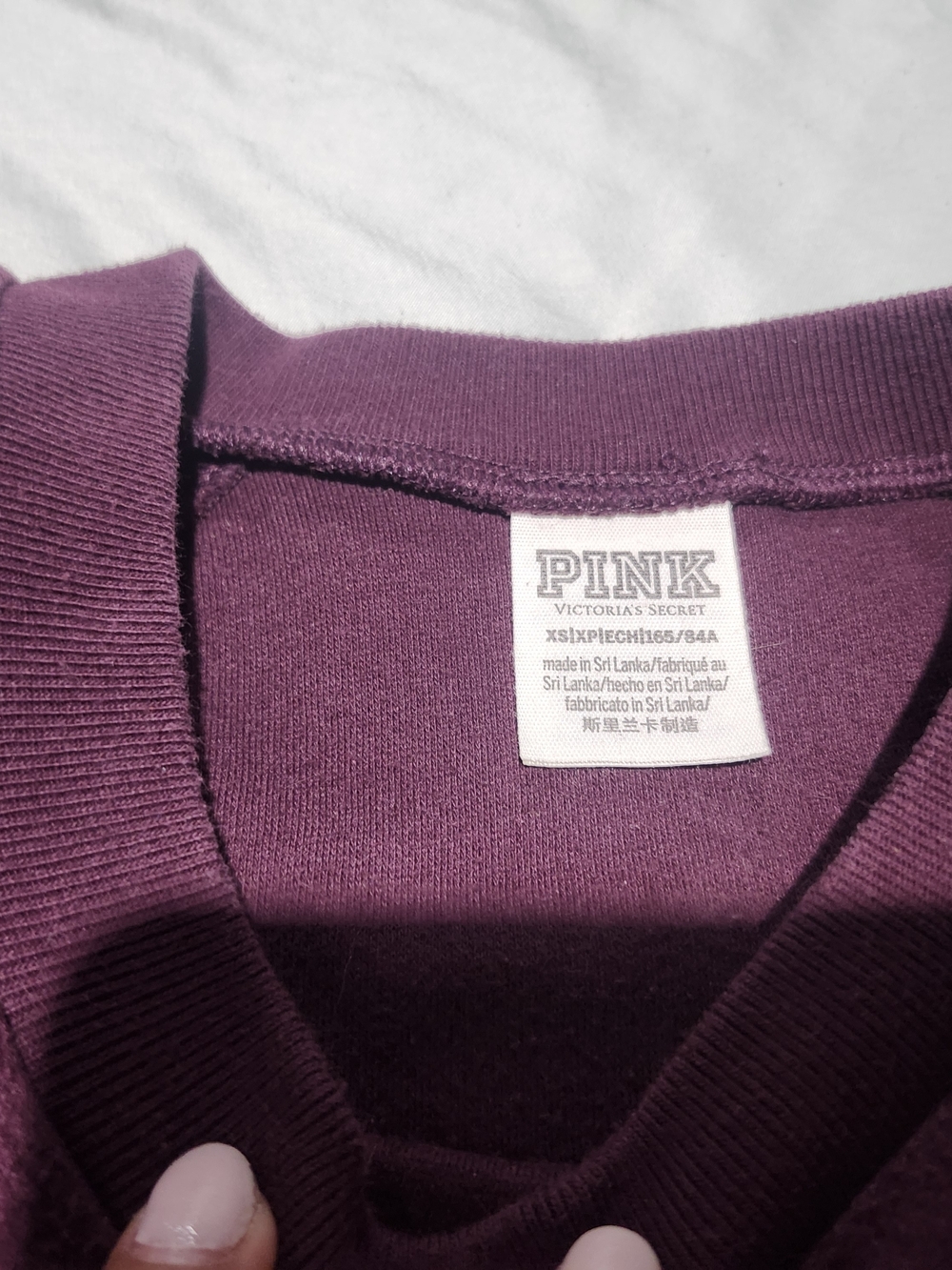 PINK Victoria's Secret Plum Crewneck Sweater